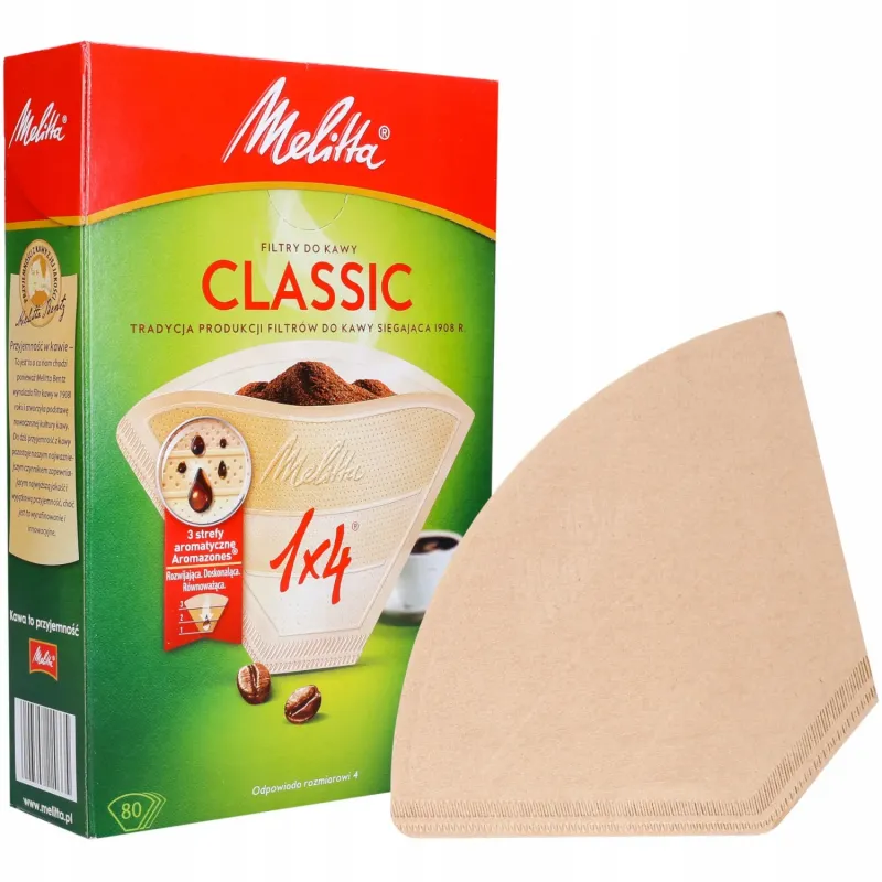 Filtry papierowe Melitta Classic do kawy - 80 sztuk