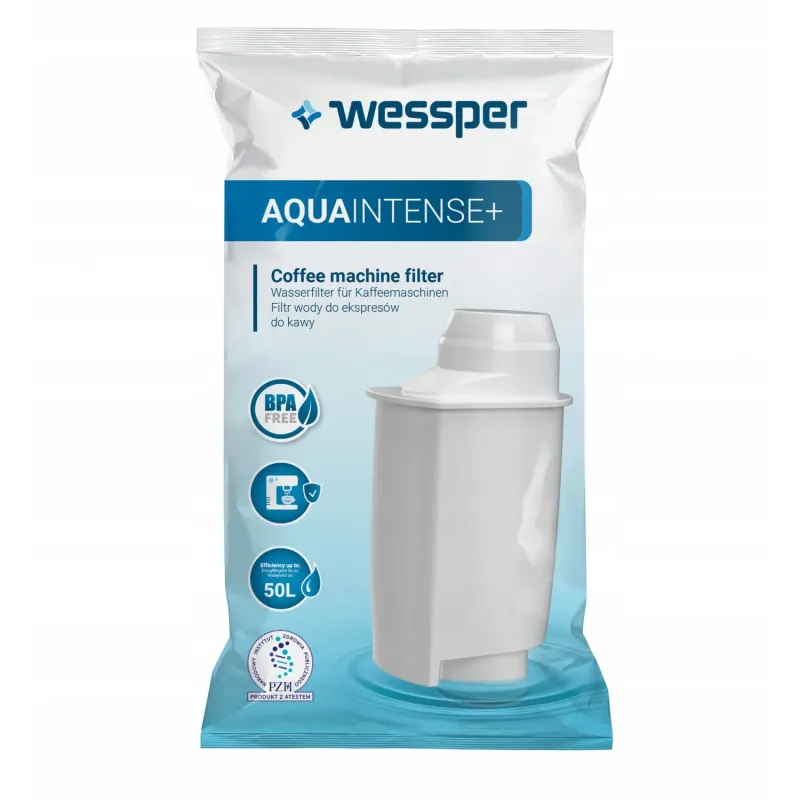 Filtr wody Wessper AquaIntense+ kompatybilny z ekspresami do kawy Saeco, zamiennik Brita Intenza+ CA6702/00