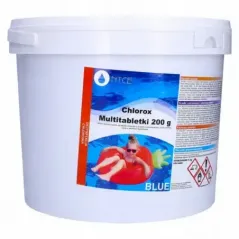 Duże tabletki chlorowe błękitne do wody basenowej 200g - 5kg