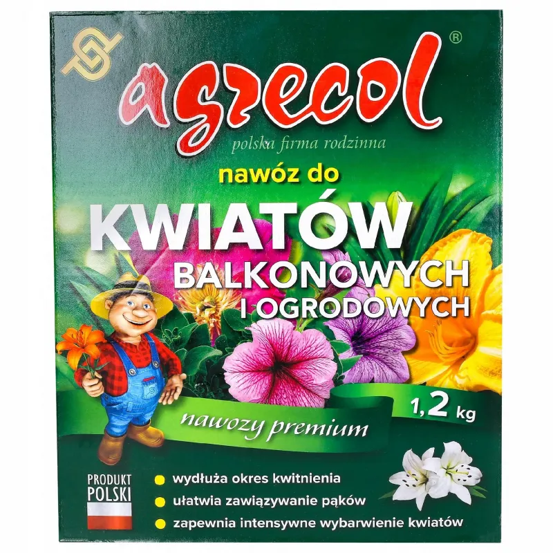 Nawóz Agrecol do roślin balkonowych i ogrodowych 1200g