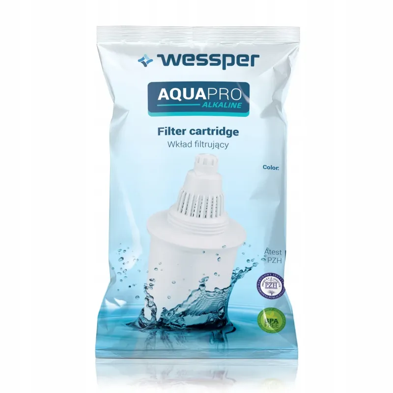 Wkład filtrujący Wessper AquaPro Alkaline czarny do dzbanka, alkaliczny