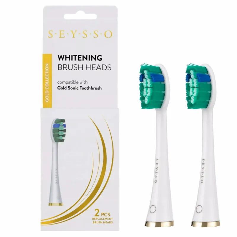 Końcówki do szczoteczki sonicznej Seysso Gold White Whitening 2 szt.