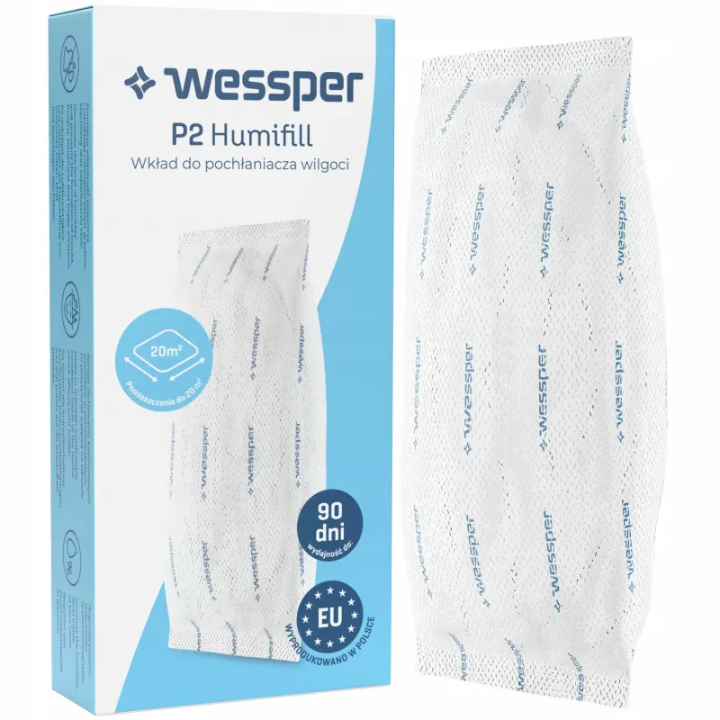 Pochłaniacz wilgoci Wessper P2 Humifill szary z wkładem 250 g