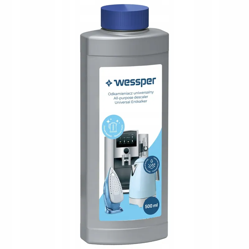 Odkamieniacz uniwersalny Wessper CleanMax do ekspresów, czajników i żelazek 500 ml