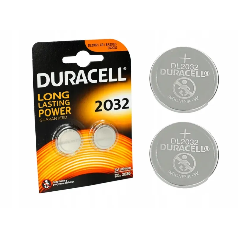 Baterie litowe Duracell CR2032 2 szt.