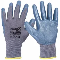  Rękawice ochronne Bradas Nitrox Gray Nitryl rozmiar 9 (L)