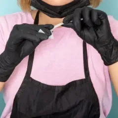  Rękawiczki nitrylowe bezpudrowe Mercator czarne rozm. L 100 szt.