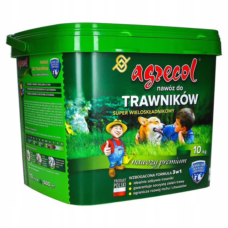 Nawóz do trawników Agrecol super wieloskładnikowy 10 kg