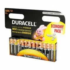  Baterie alkaliczne Duracell R3/AAA 12 szt.