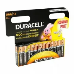  Baterie alkaliczne Duracell R3/AAA 12 szt.