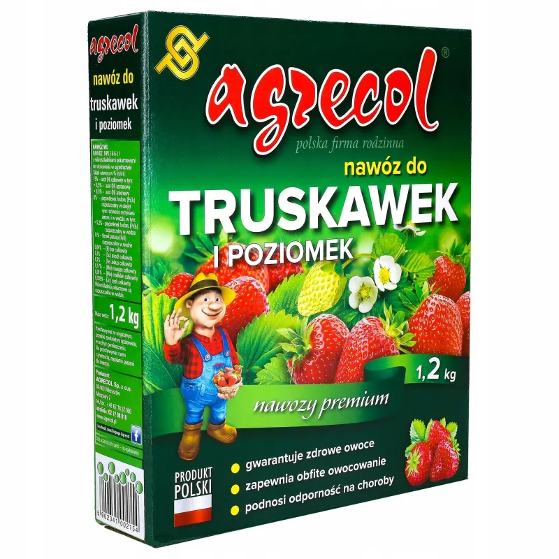 Nawóz Agrecol do truskawek i poziomek 1,2 kg