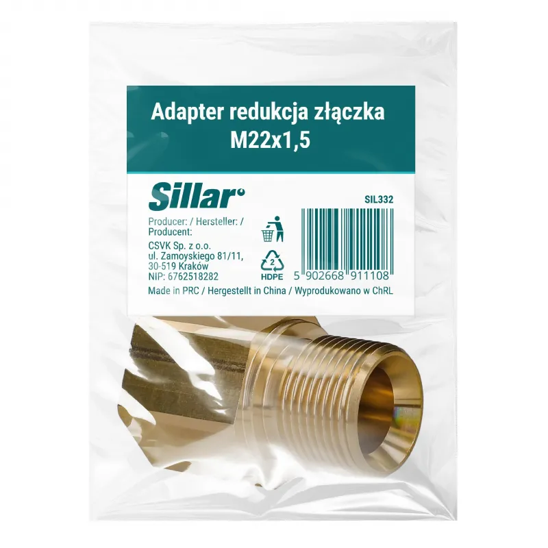 Adapter Sillar kompatybilny z myjkami ciśnieniowymi Karcher redukcja z M22