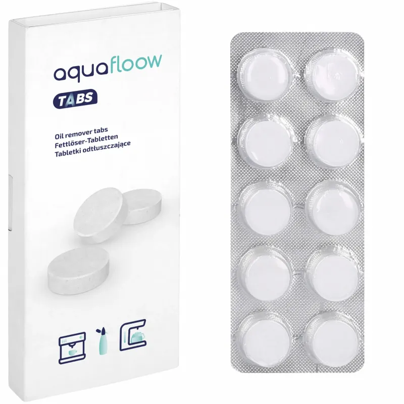 Tabletki odtłuszczające Aquafloow Tabs do ekspresu do kawy 10 szt.