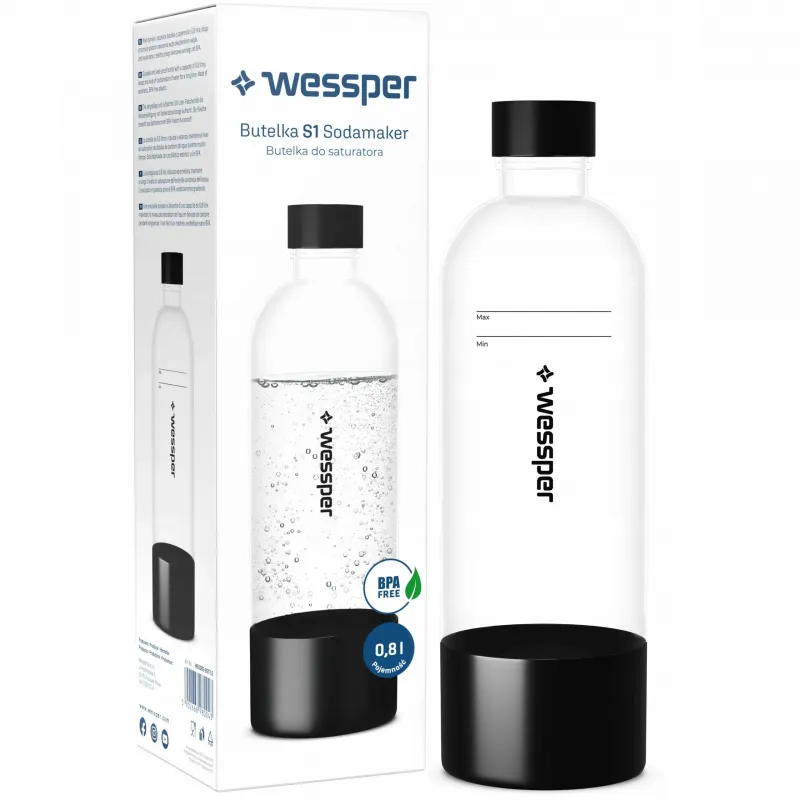 Butelka do saturatora Wessper S1 SodaMaker 800 ml