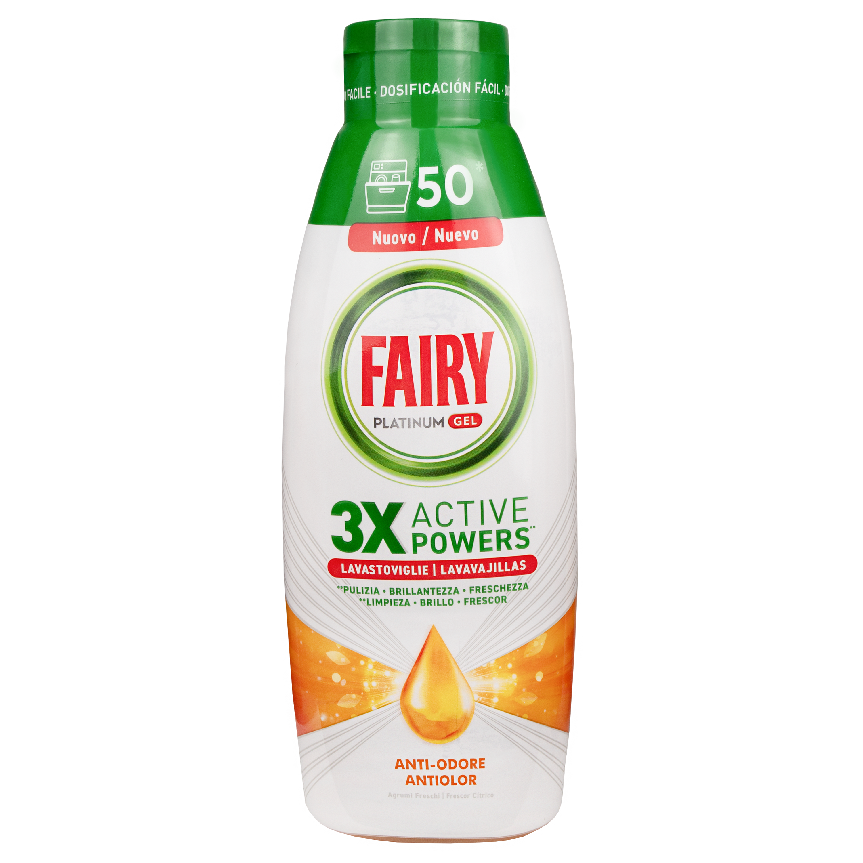 Fairy Platinum Przeciwzapachowy – żel do zmywarki 900 ml