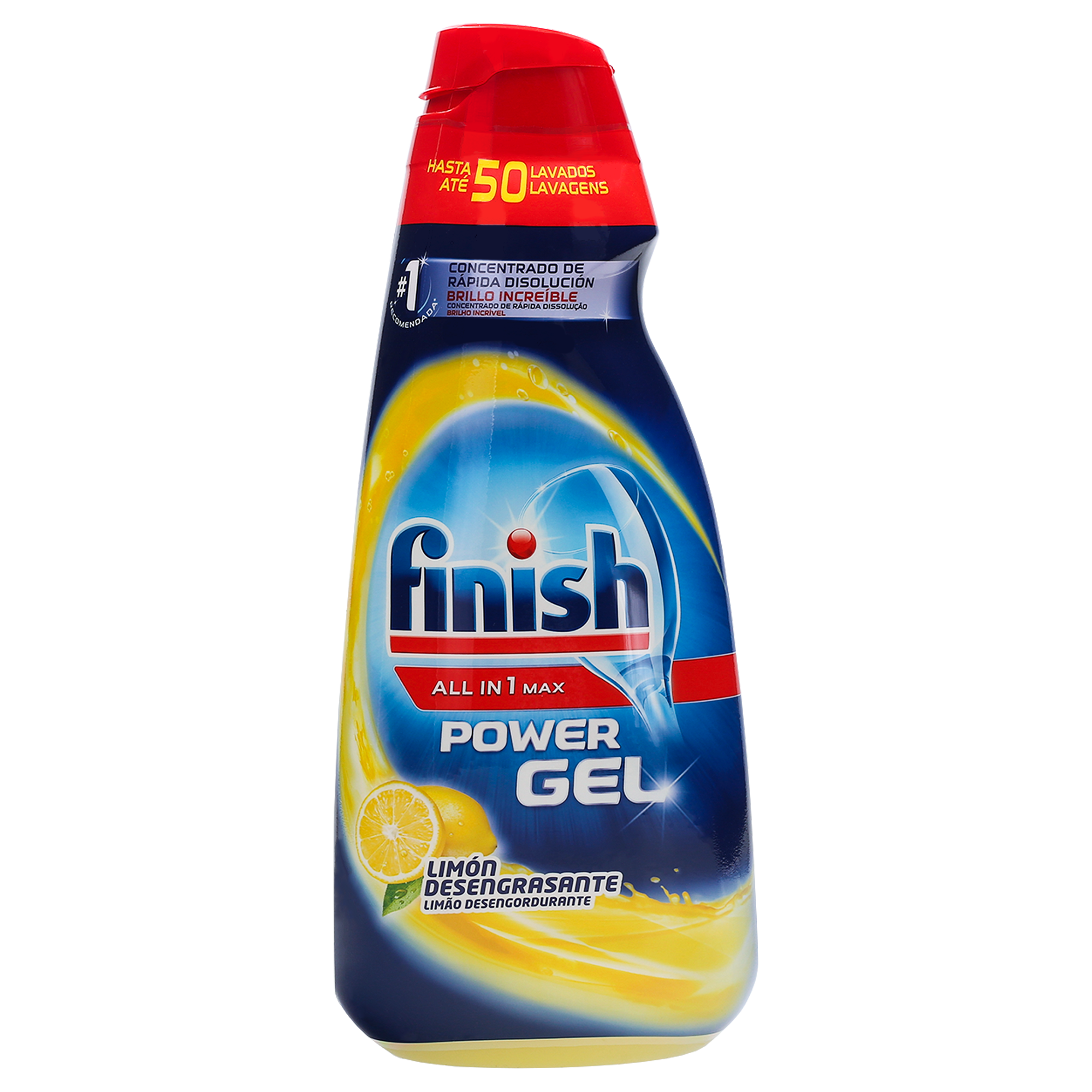 Finish All-in-1 MAX Lemon – żel do zmywarek 1000 ml