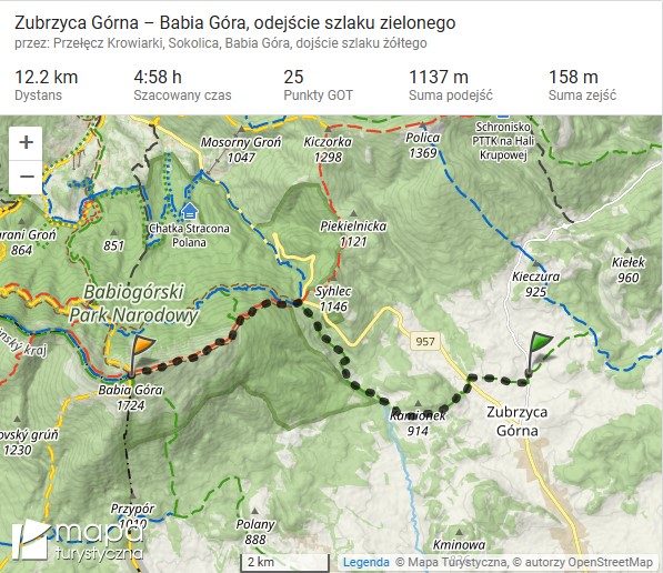 Szlak na Babią Górę