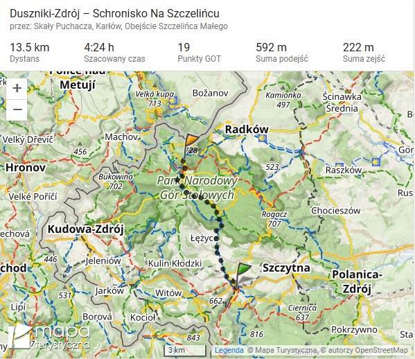 Szlak na Szczeliniec