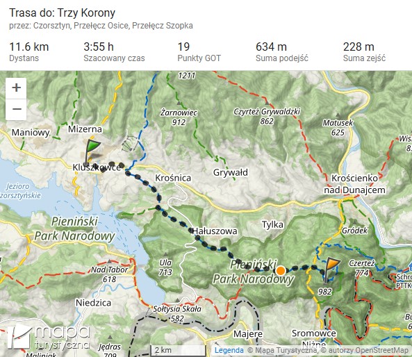Szlak na Trzy Korony