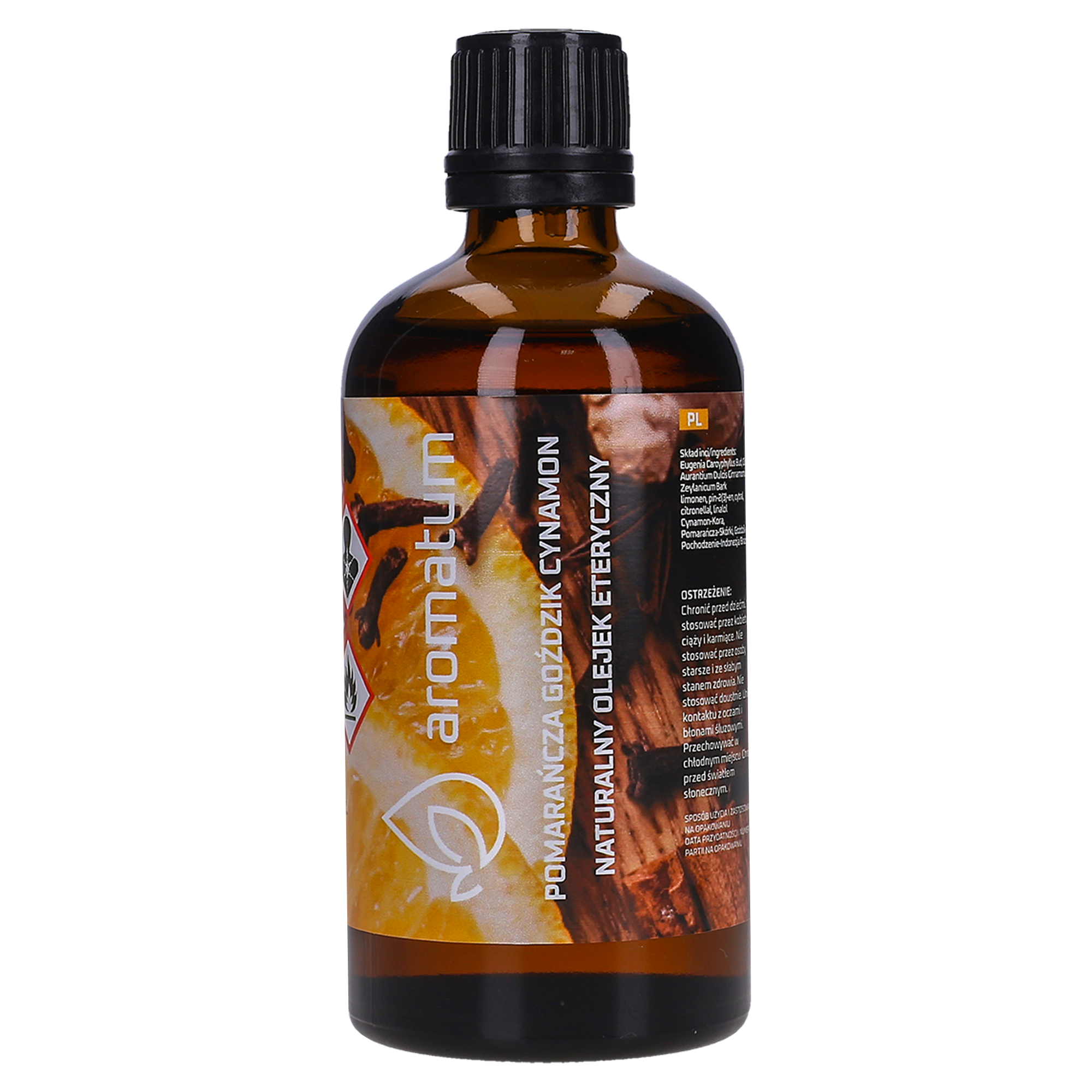 Naturalny olejek eteryczny Aromatum – Pomarańcza, goździk, cynamon 100 ml