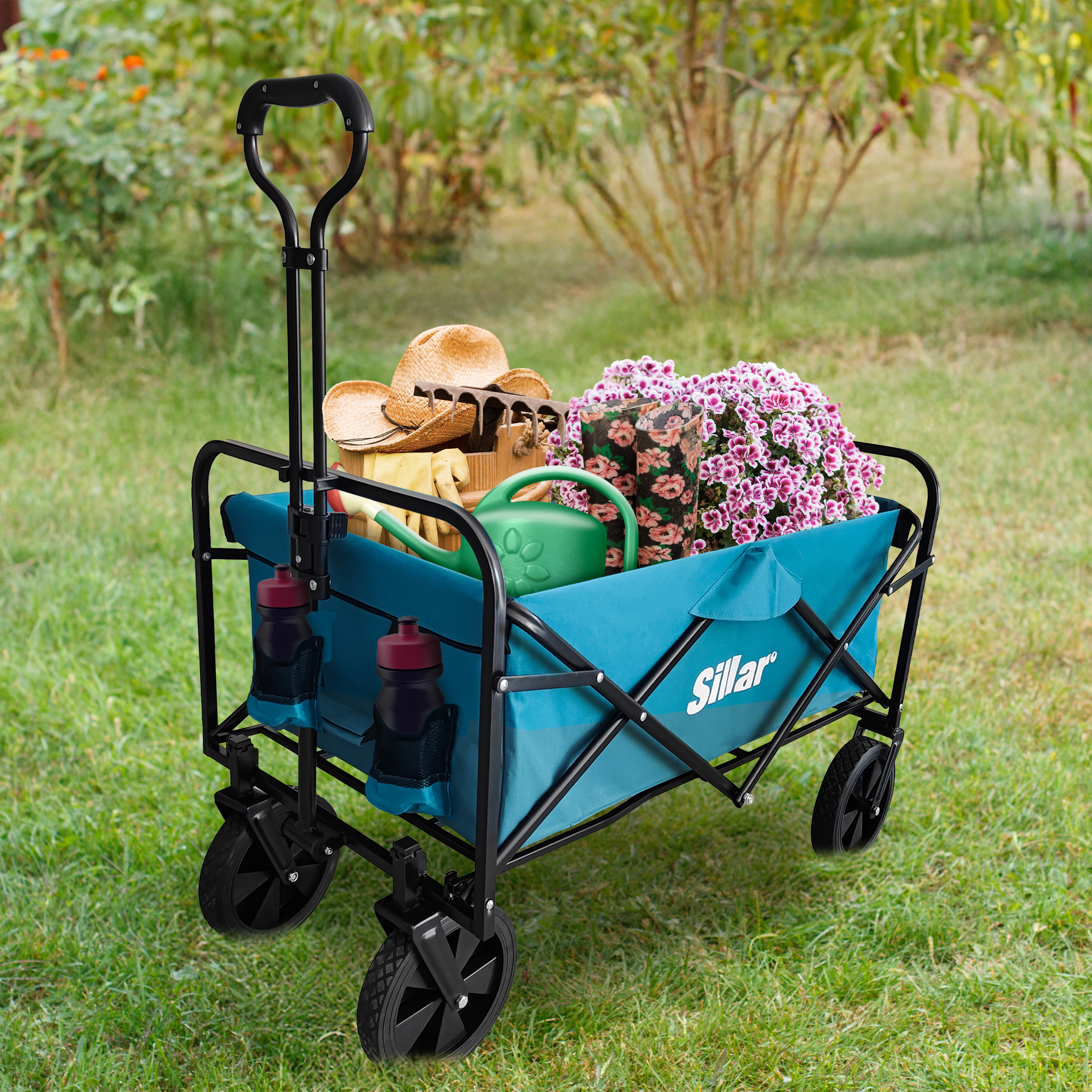 Sillar składany wózek turystyczny, ogrodowy ładowność 80 kg