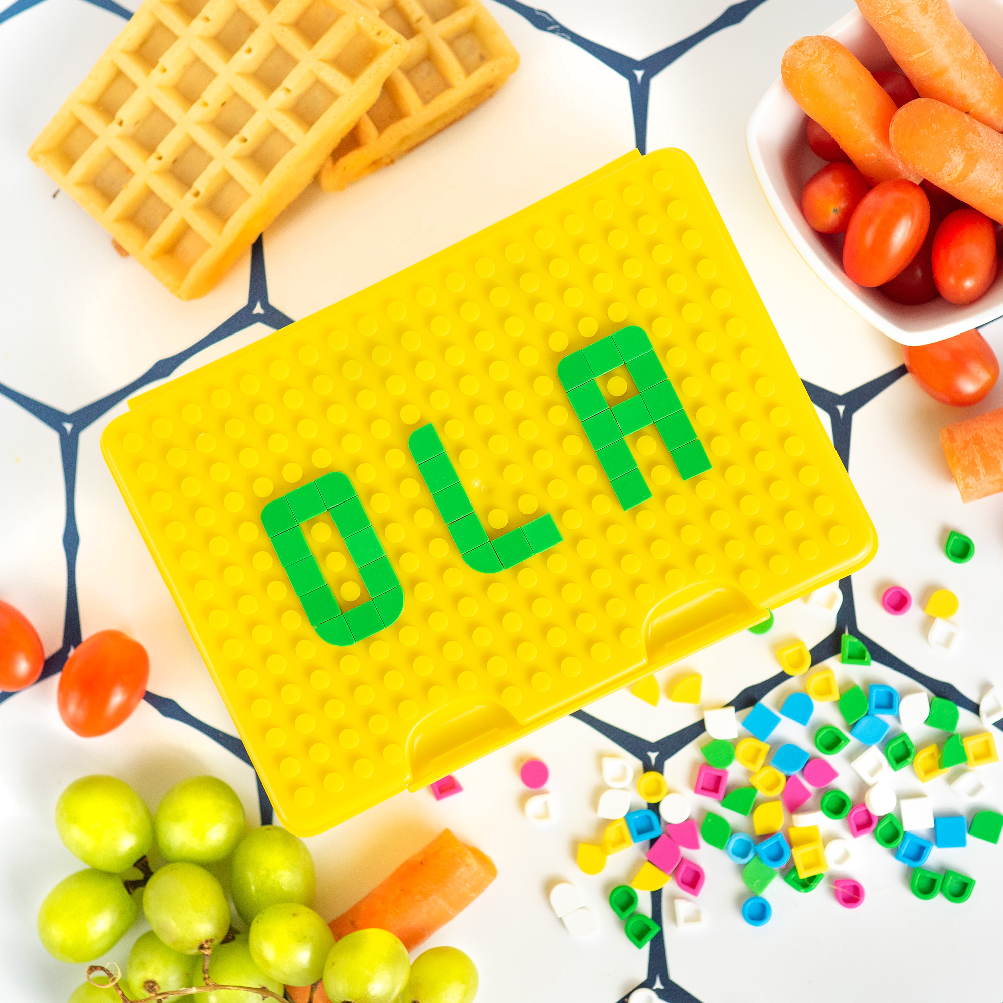 Pojemnik na śniadanie do szkoły w kolorze żółtym marki Wessper