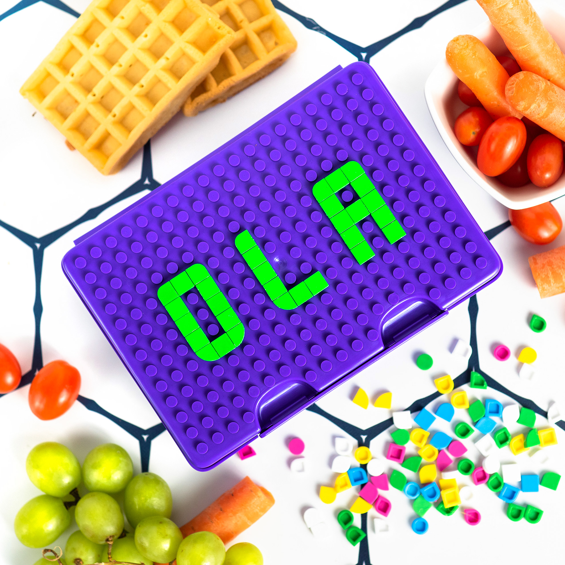 Pudełko na śniadanie w kolorze fioletowym marki Wessper