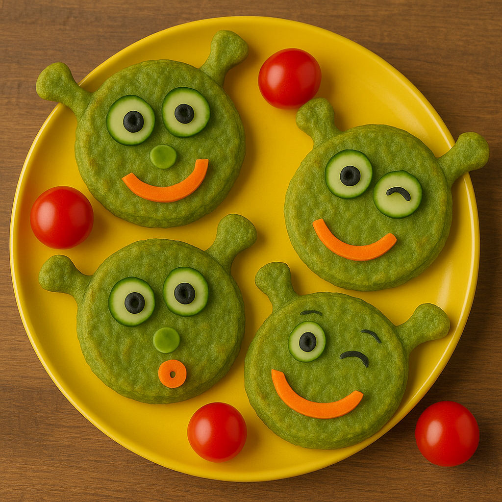 Przepis na miniomlety ze szpinakiem lub cukinią  dla dzieci