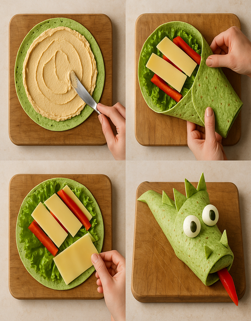 Jak zrobić tortillę ze szpinakiem do szkoły