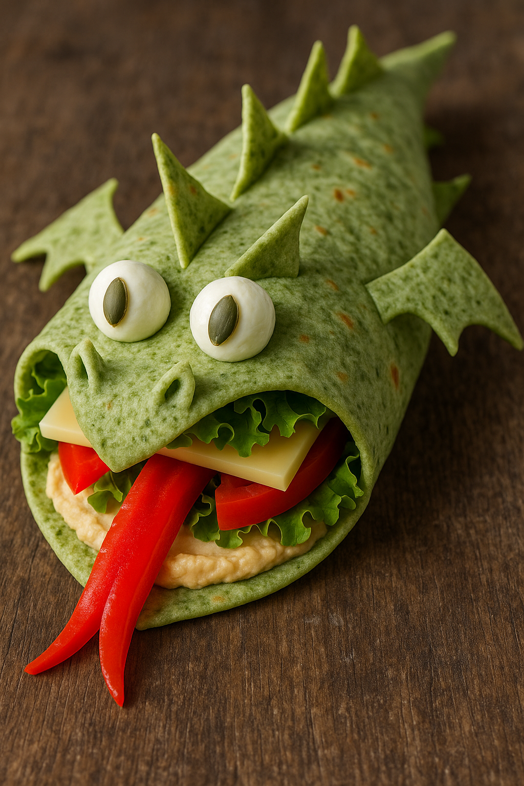 Smoczy Lunchbox –Przepis na tortillę ze szpinakiem