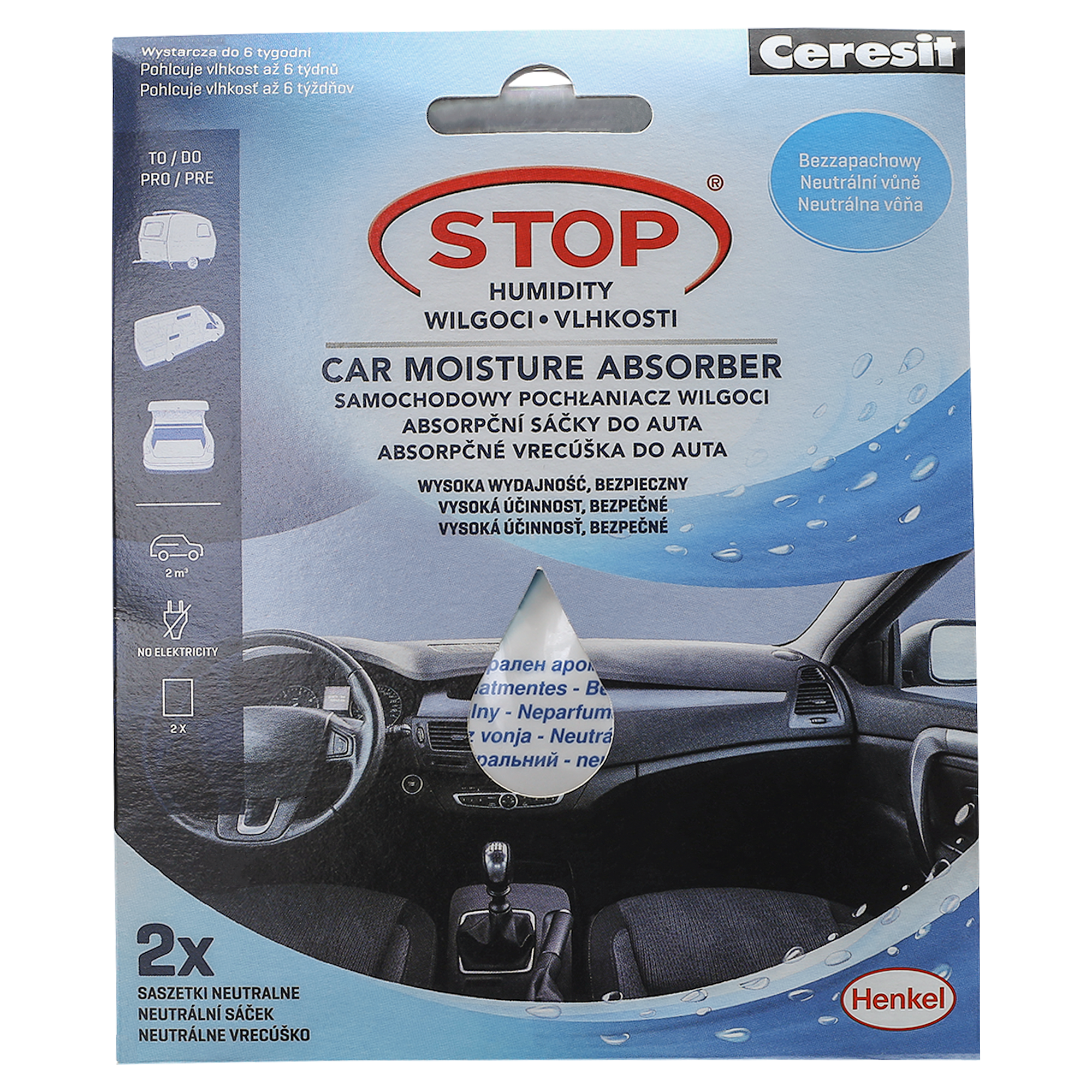 Samochodowy pochłaniacz wilgoci Ceresit 2 szt.