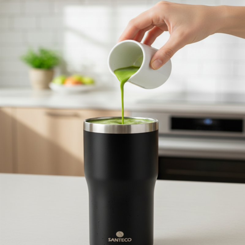 Matcha w kubku termicznym Santeco
