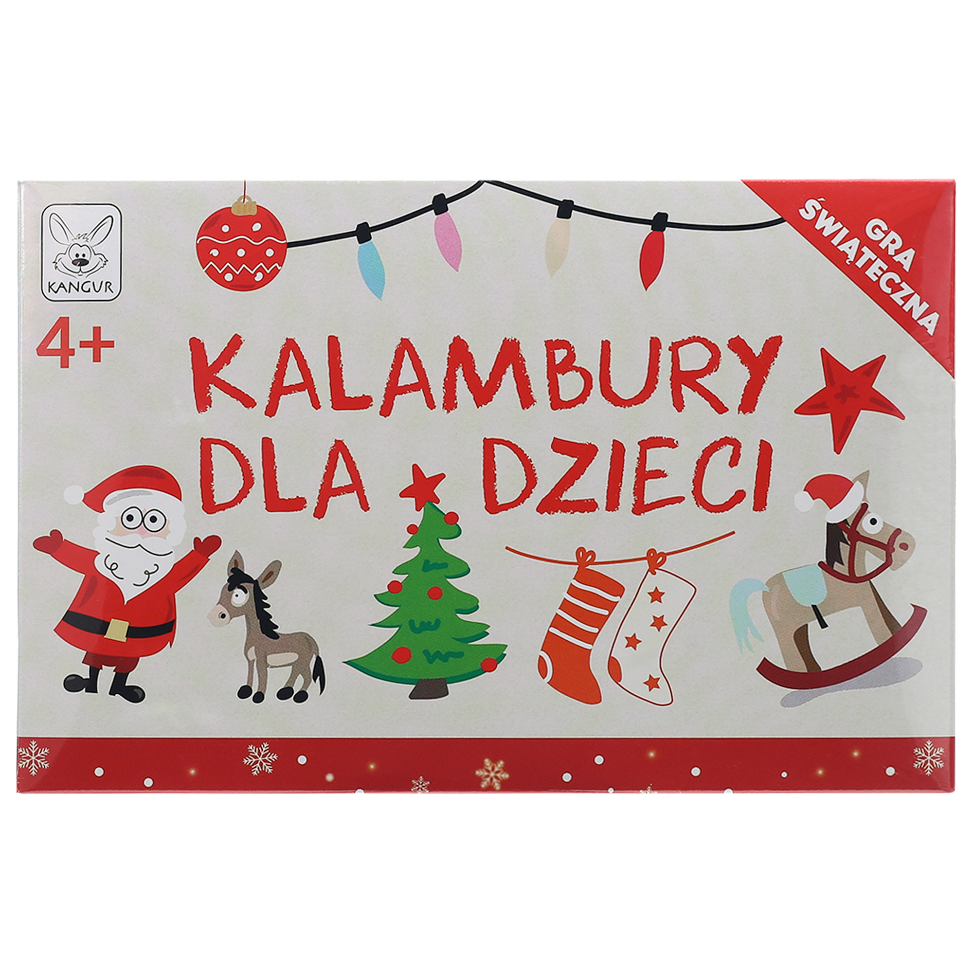 Kalambury dla dzieci, świąteczna gra planszowa Kangur