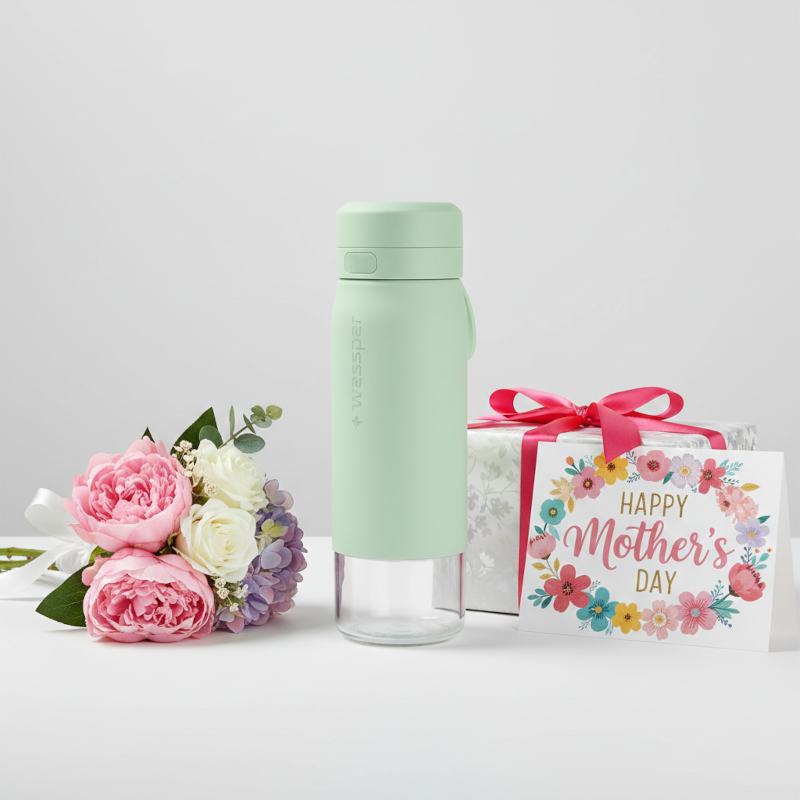 Butelka filtrująca Wessper B2 GLASS Actitex™ 0,7 l – Miętowa