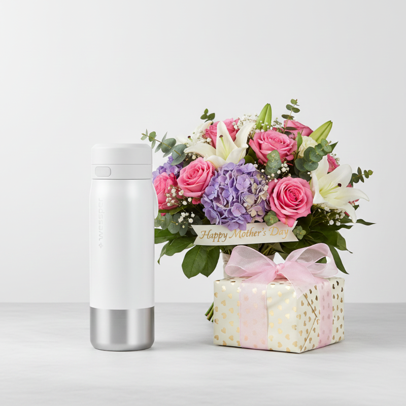 Butelka filtrująca Wessper B2 Stainless Steel Actitex™ 0,7 l – biała