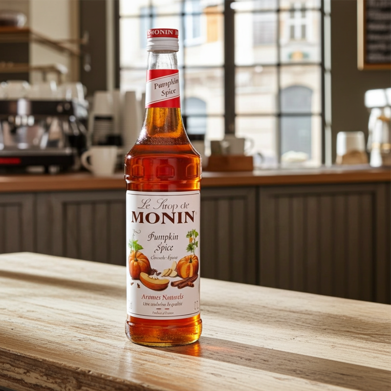 Syrop Monin Pumpkin Spice o smaku korzenno-dyniowym