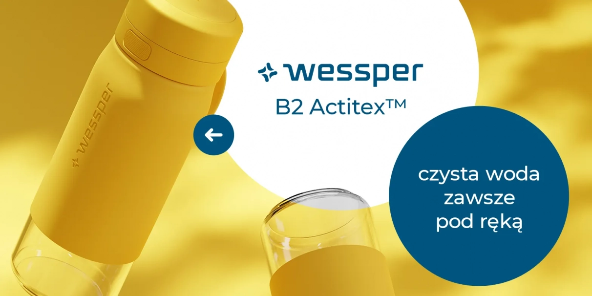 Butelka filtrująca Wessper B2 Actitex™ – czysta woda zawsze pod ręką